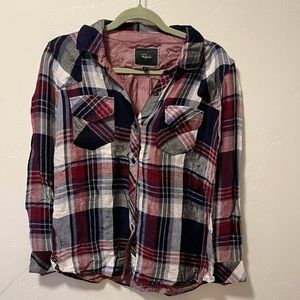 Rails Button-Up Plaid Shirt, size small